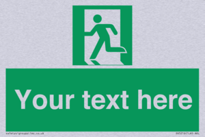 Custom Emergency Exit Left Sign